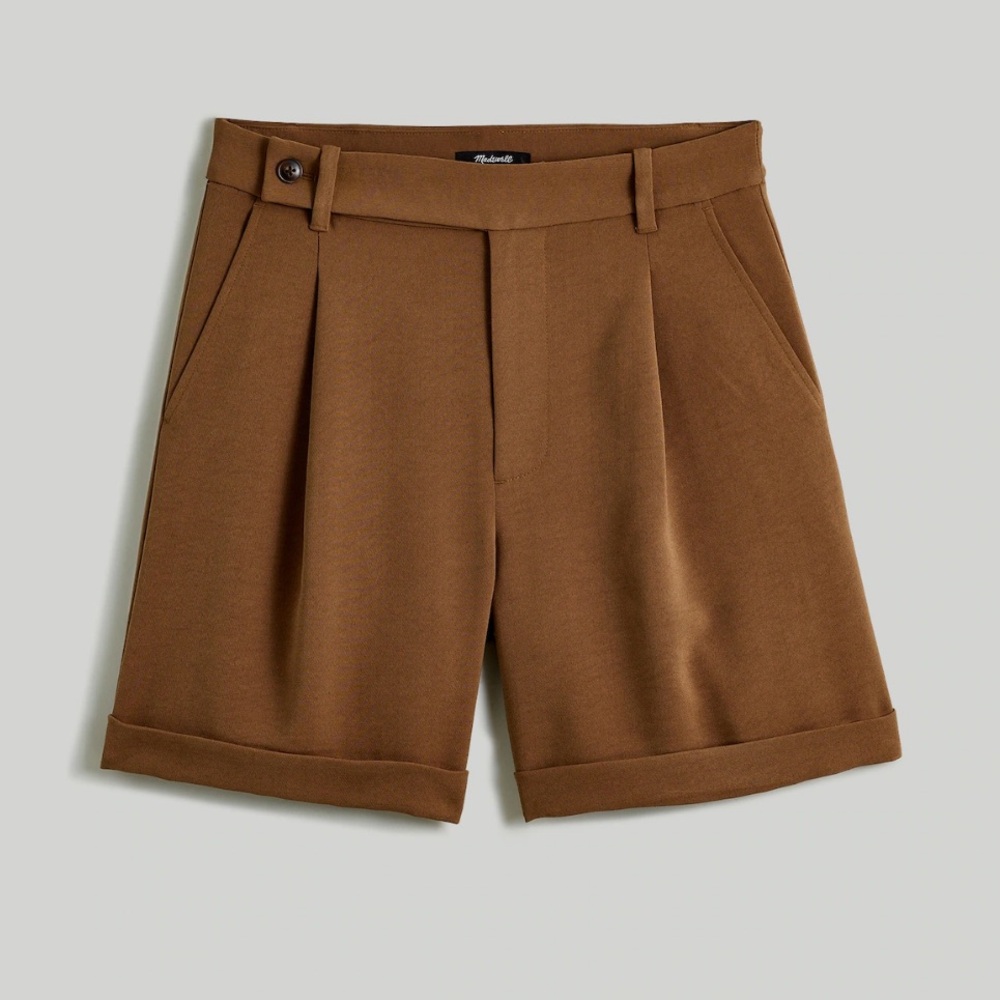 NWT Madewell The Harlow‎ Tailored Short in Light Roast Brown Size 2